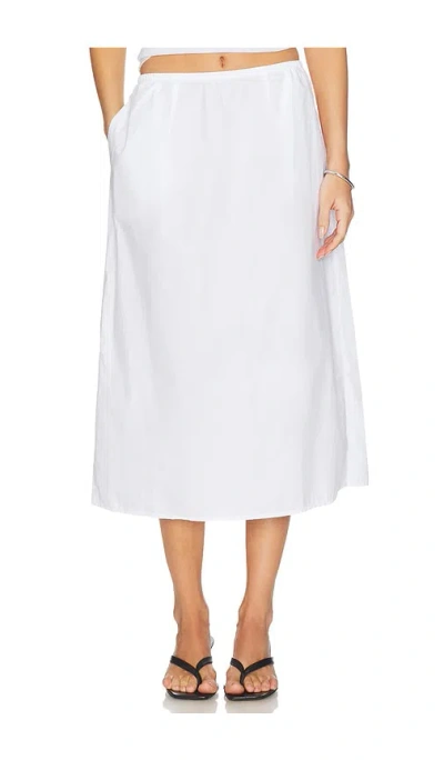 Donni The Pop Skirt In White