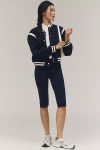 Donni The Rib Pedal Pusher Pants In Blue