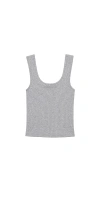 Donni The Rib Scoop Tank Grey
