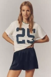 Donni The Silk Lace Tap Pull-on Shorts In Blue