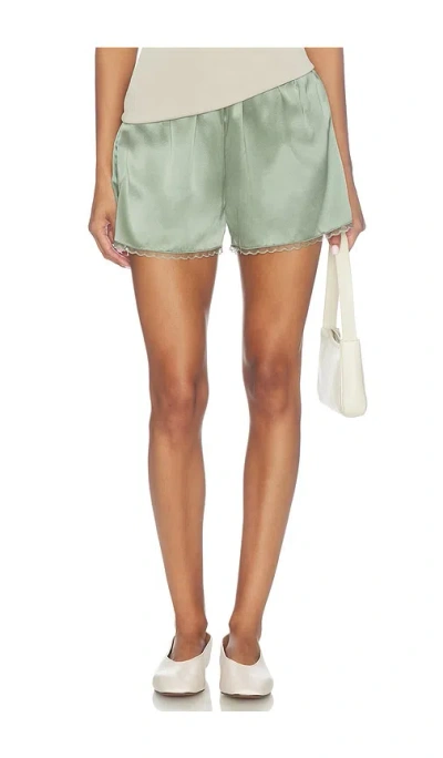 Donni The Silk Lace Tap Short In Green