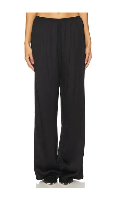 Donni The Silky Simple Pant In Black