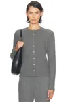 Donni The Sweater Rib Cardi In Gray