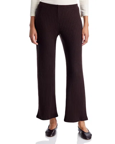 Donni The Sweater Ribbed Pants In Brown