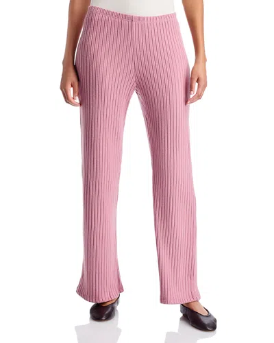 Donni The Sweater Ribbed Pants In Pink