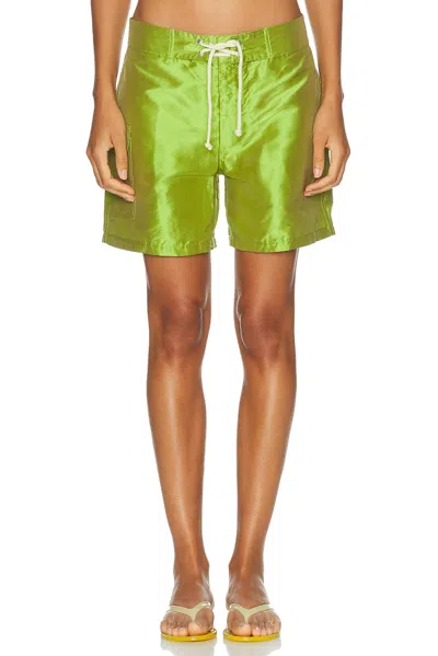 Donni The Taffeta Board Short In Green