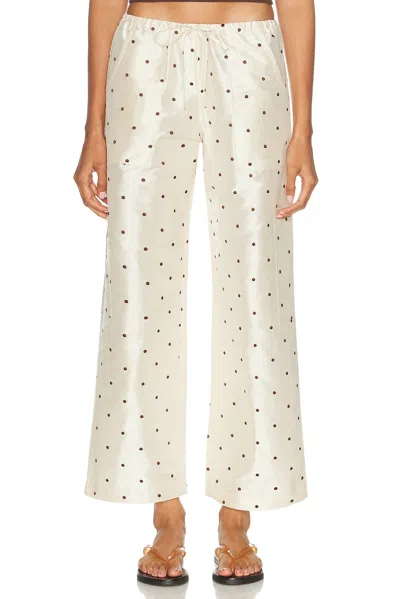 Donni The Taffeta Drawstring Cargo Pant In Neutral