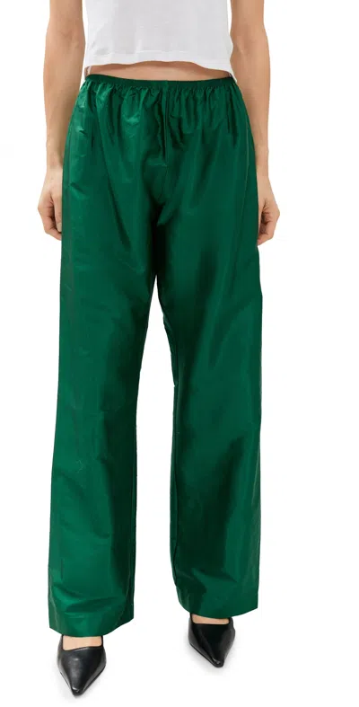 Donni The Taffeta Simple Pants Broccolini