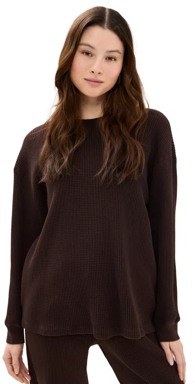 Donni The Thermal Crewneck Espresso