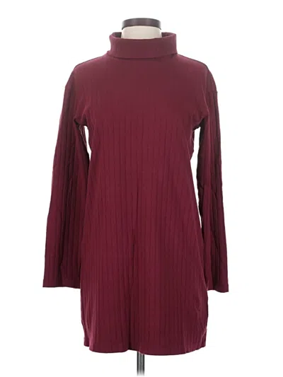 Pre-owned Donni Turtleneck Sweater In Burgundy