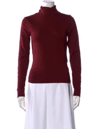 Pre-owned Donni Turtleneck Sweater In Burgundy