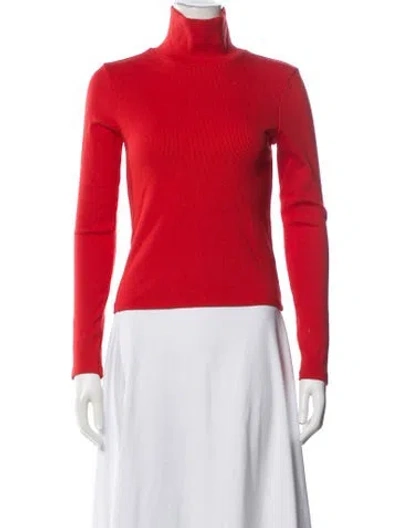 Pre-owned Donni Turtleneck Sweater In Red