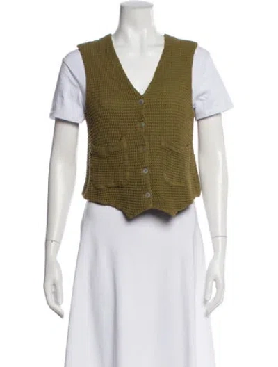 Pre-owned Donni Vest In Green