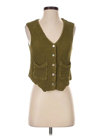 Pre-owned Donni Vest In Green