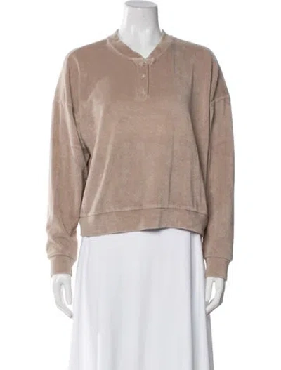 Pre-owned Donni V-neck Sweater In Neutral
