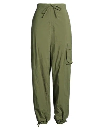 Donni . Woman Pants Military Green Size M Nylon