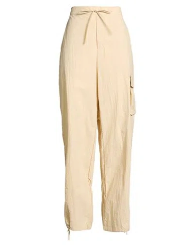 Donni . Woman Pants Sand Size L Nylon In Neutral