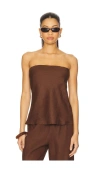 Donni X Revolve The Linen Tube Top In Brown