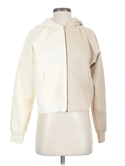 Pre-owned Donni Zip Up Hoodie In White