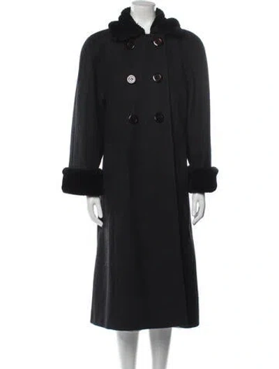 Pre-owned Donnybrook Faux Fur Coat In Black