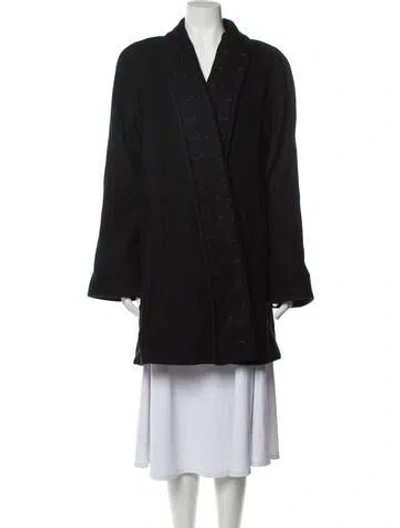 Pre-owned Donnybrook Faux Fur Coat In Black