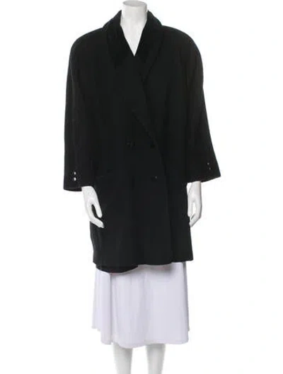 Pre-owned Donnybrook Faux Fur Coat In Black