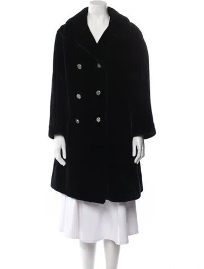 Pre-owned Donnybrook Faux Fur Faux Fur Coat In Black