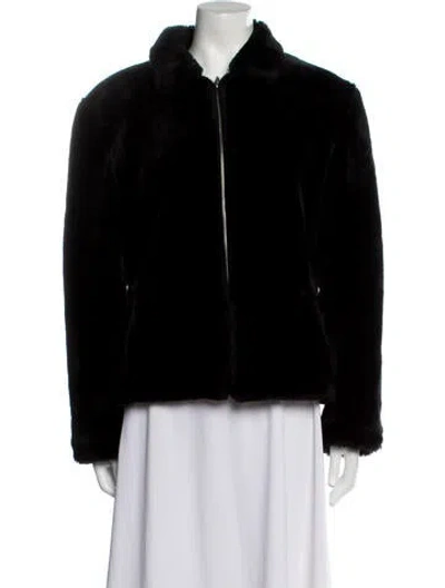 Pre-owned Donnybrook Faux Fur Jacket In Black