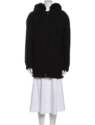 Pre-owned Donnybrook Fur Coat In Black