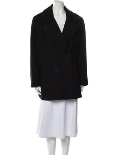 Pre-owned Donnybrook Wool Coat In Black