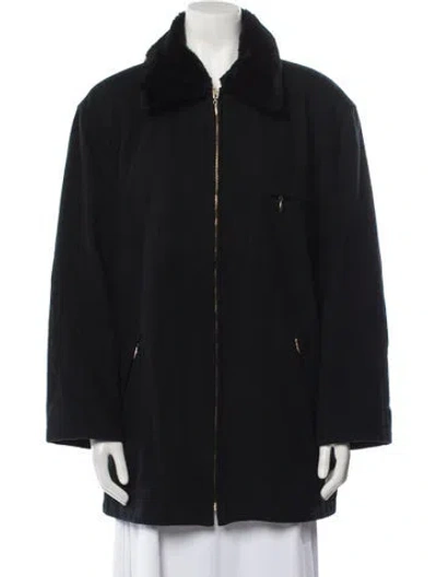 Pre-owned Donnybrook Wool Coat In Black
