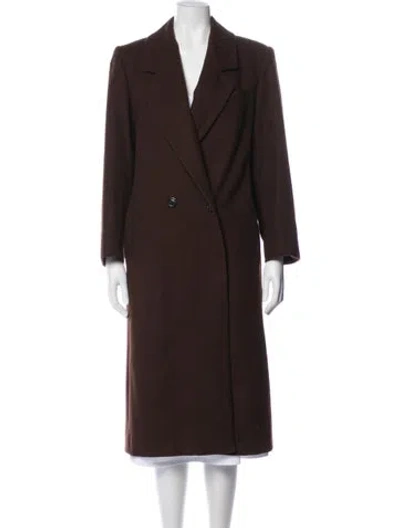 Pre-owned Donnybrook Wool Peacoat In Brown