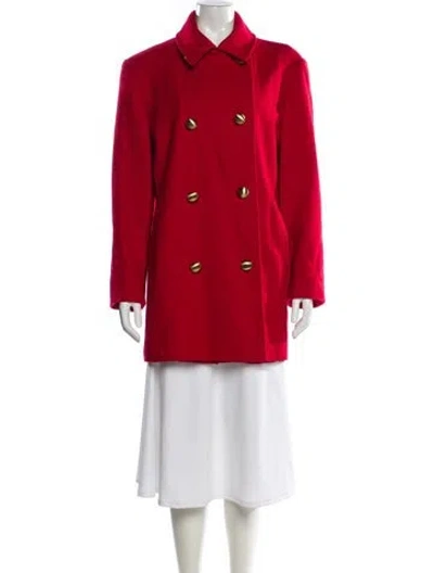 Pre-owned Donnybrook Wool Peacoat In Red