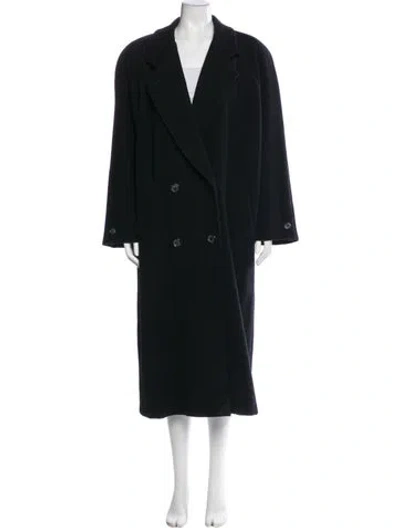 Pre-owned Donnybrook Wool Trench Coat In Black