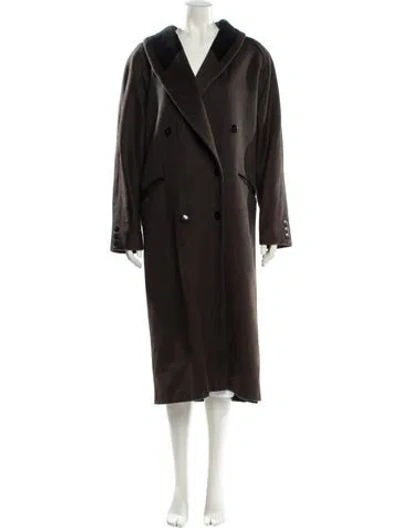 Pre-owned Donnybrook Wool Trench Coat In Brown