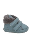 Donsje Amsterdam Newborn Boy Newborn Shoes Slate Blue Size 0 Leather In Multi