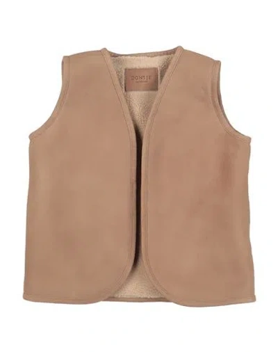 Donsje Amsterdam Babies'  Toddler Boy Tailored Vest Camel Size 7 Leather In Brown