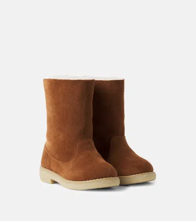 Donsje Aniq Suede Boots In Brown