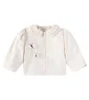 Donsje Baby Aagje Embroidered Cotton Jacket In White