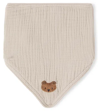 Donsje Baby Bintje Cotton Bib In White