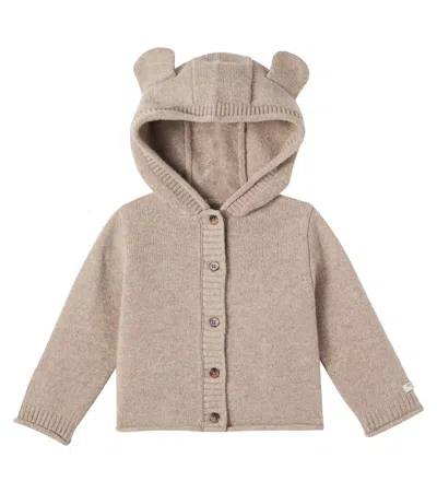 Donsje Baby Brittan Wool Cardigan In Neutral