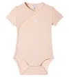 Donsje Baby Cadey Cotton-blend Bodysuit In Pink