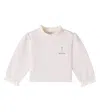 Donsje Baby Carilin Embroidered Cotton Sweatshirt In White