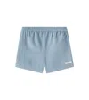 Donsje Baby Cyriel Striped Cotton Jersey Shorts In Steel Blue Striped