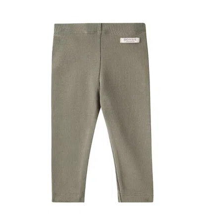Donsje Baby Ellie Cotton-blend Leggings In Thyme