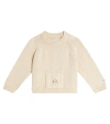 DONSJE BABY LOEKE EMBROIDERED COTTON SWEATER