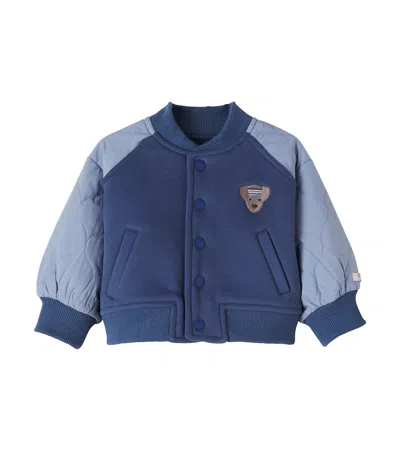 Donsje Baby Noal Cotton-blend Jacket In Blue