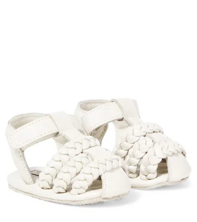 Donsje Baby Pam Leather Sandals In White