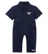 Donsje Baby Piebe Cotton-blend Jumpsuit In Blue