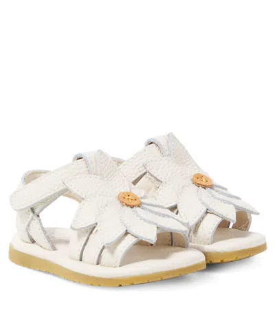 Donsje Baby Sandalen Iles Fields Daisy Aus Leder In White